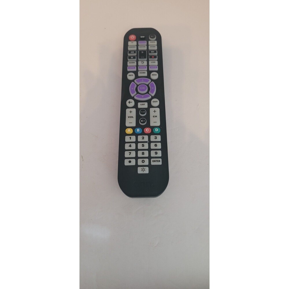 onn Universal 6-Device Remote Control Backlit Buttons TV DVD Blu-ray Soundbar